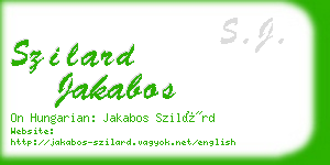 szilard jakabos business card